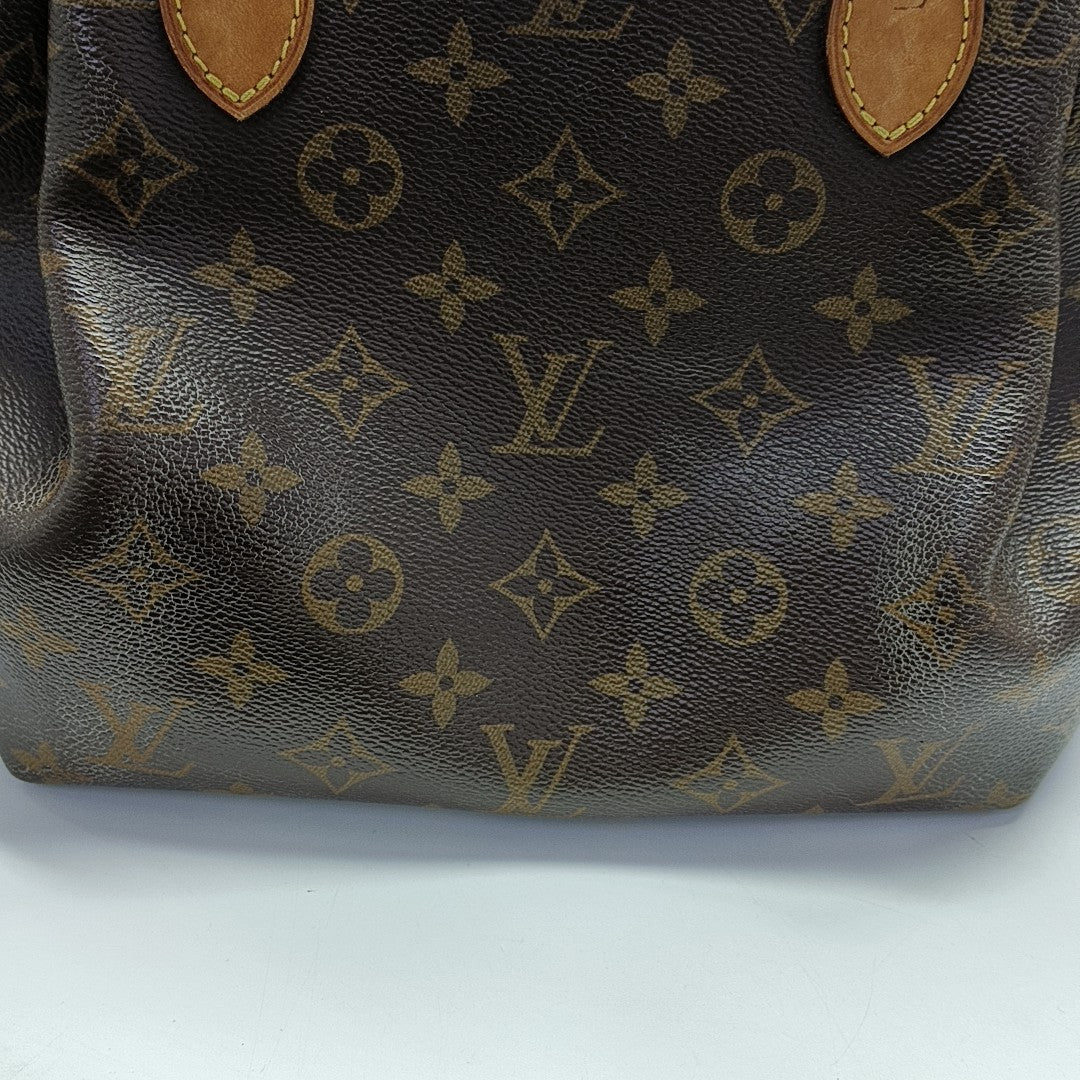 TURENNE Monogram Coated Canvas Brown