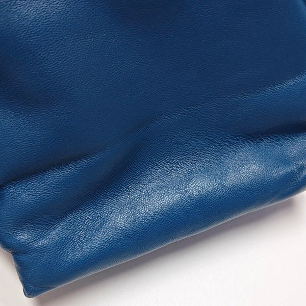 Authenticated pre-owned  Flamenco Calfskin Blue - Shoulder Bag at Looply