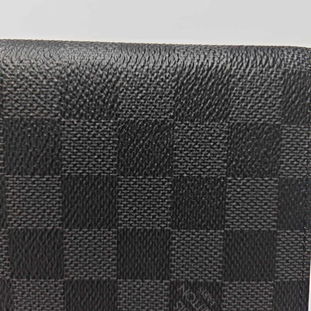SMART Damier Graphite Coated Canvas Gray Card Holder