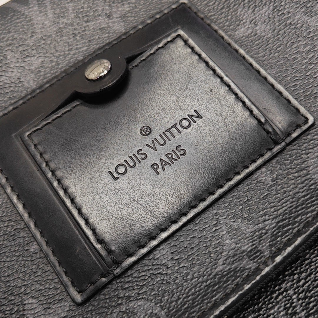 VOYAGER PM Monogram Coated Canvas Black