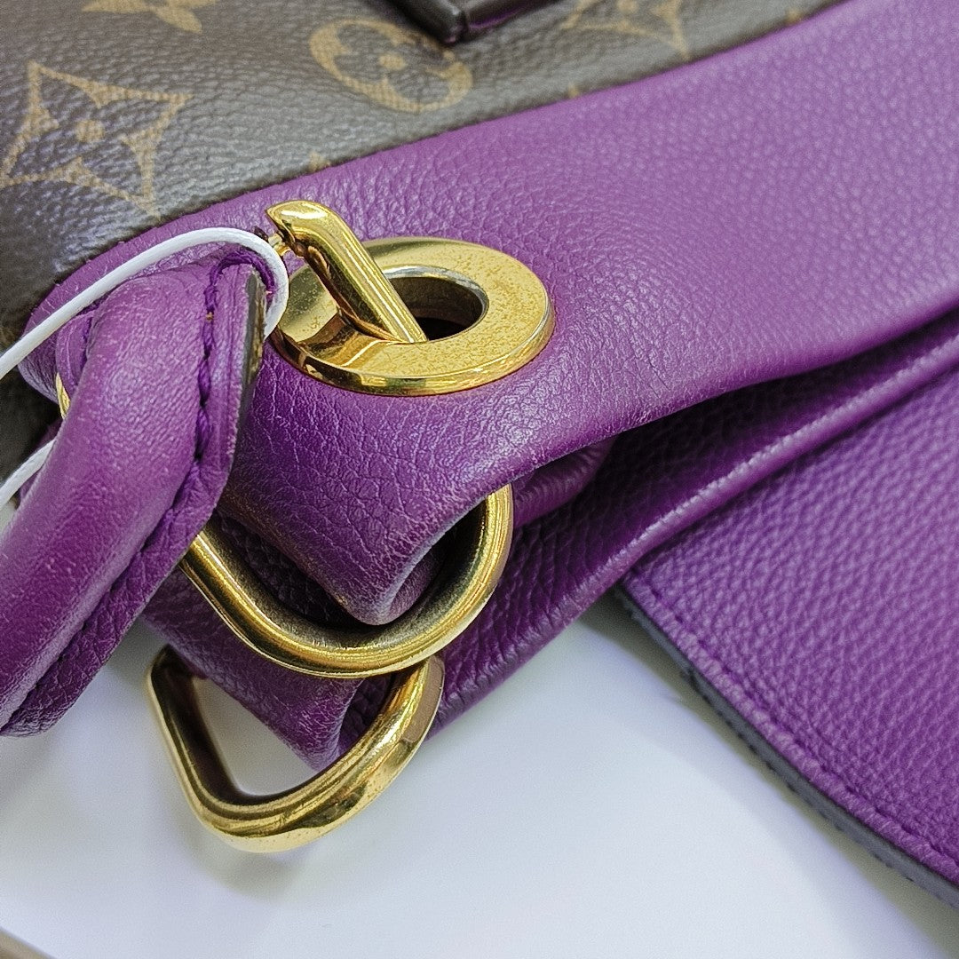 OLYMPE Monogram Coated Canvas Brown
