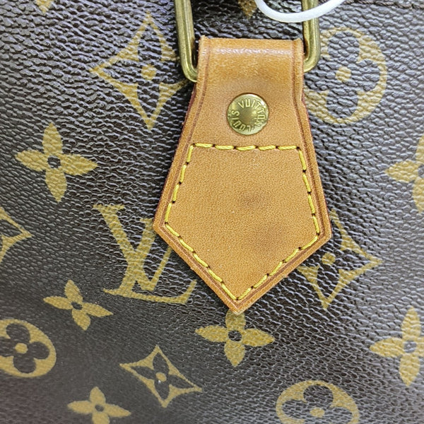 SPEEDY 30 Monogram Coated Canvas Brown