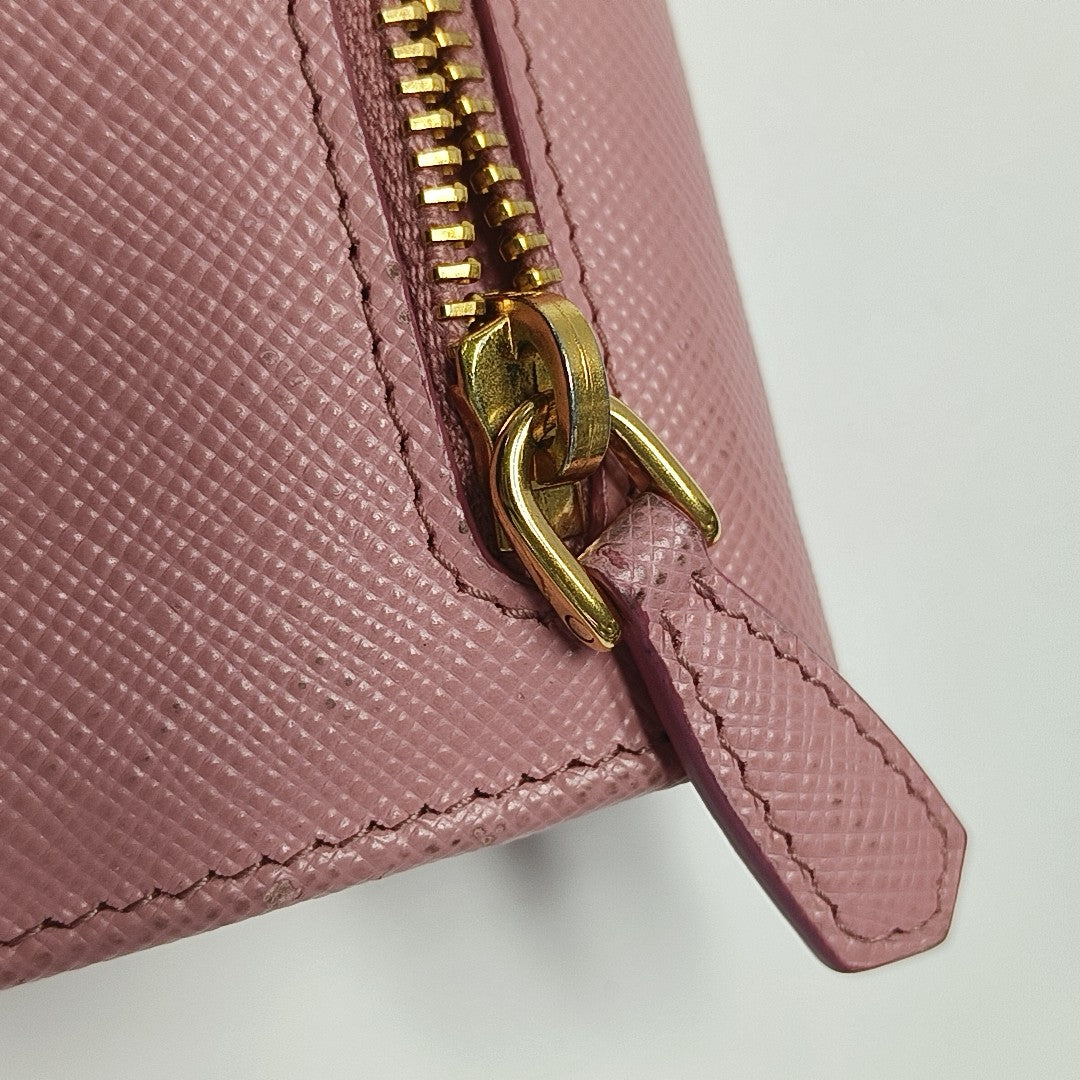 Saffiano Calfskin Wallet Pink