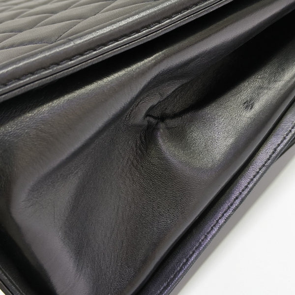 Quilted Lambskin Tote Bag Black