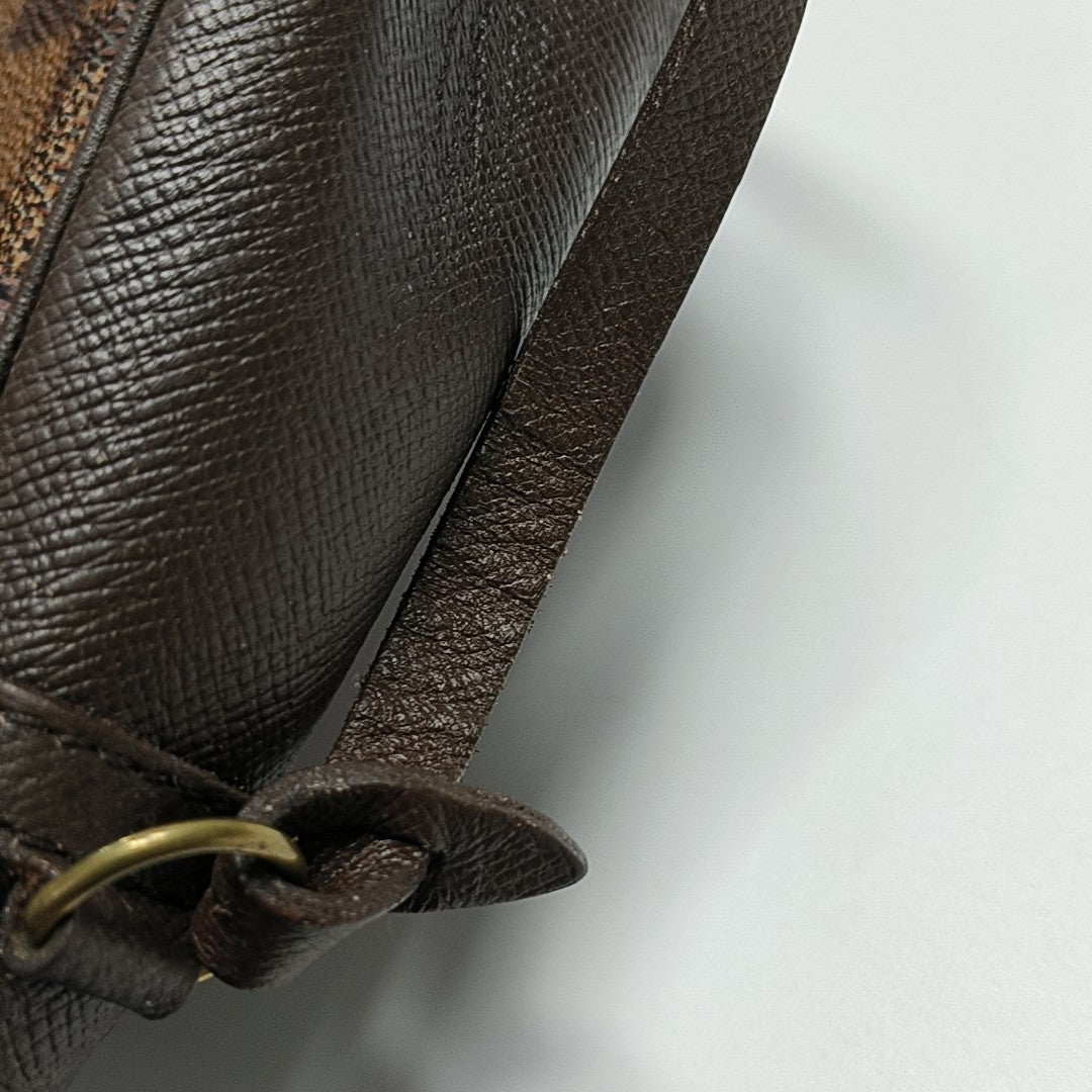 TROUSSE MAKE UP Damier Ebene Coated Canvas Brown