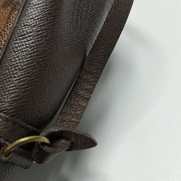 TROUSSE MAKE UP Damier Ebene Coated Canvas Brown