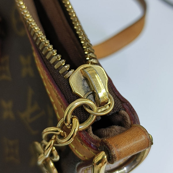 PALERMO PM Monogram Coated Canvas Brown