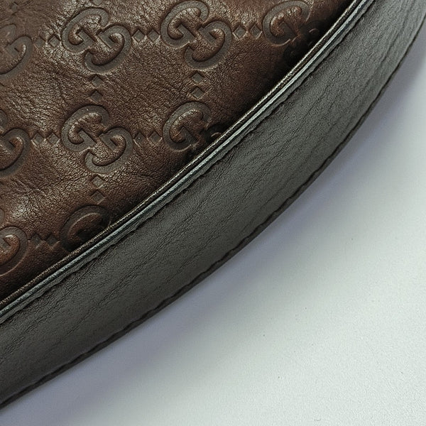 Monogram Calfskin Top Handle Bag Brown
