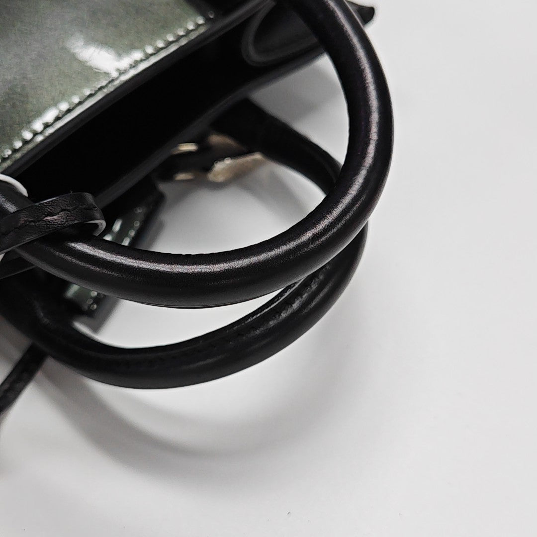 Padlock Work Patent Leather Green