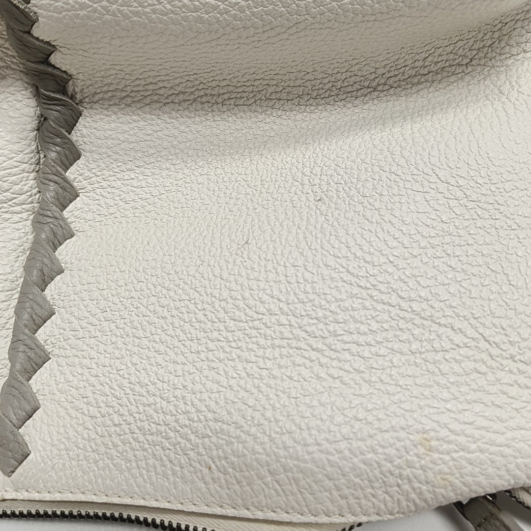 Calfskin Top Handle Bag White