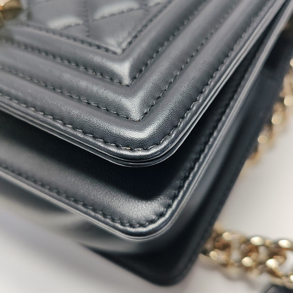 BOY CHANEL Small Quilted Lambskin Black
