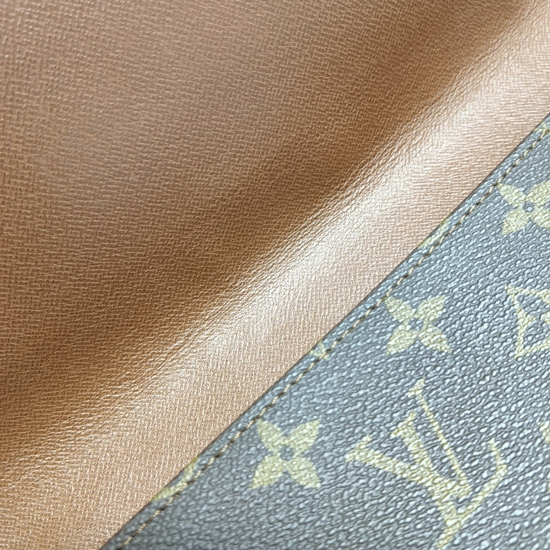 DAME GM Monogram Coated Canvas Brown