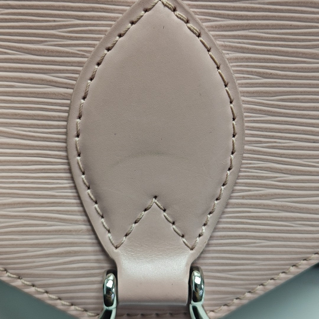 SAINT MICHEL Monogram Coated Canvas Pink