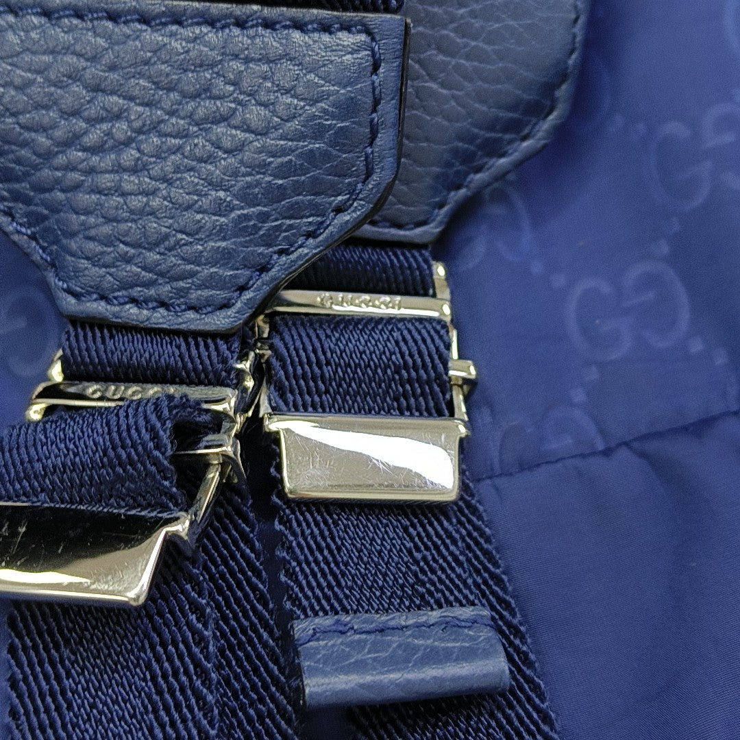Monogram Nylon Backpack Blue