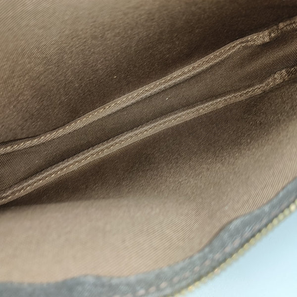 ACCESSOIRES Monogram Coated Canvas Brown