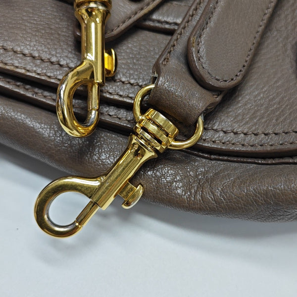 Calfskin Shoulder Bag Gray