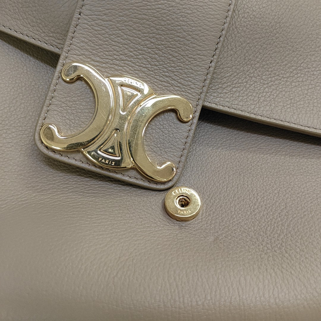 TEEN VICTOIRE Medium Calfskin Gray