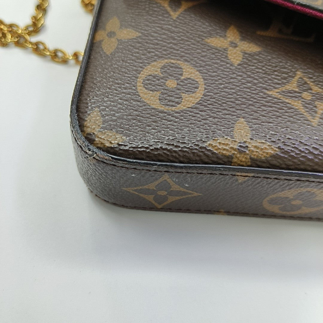 FÉLICIE Monogram Coated Canvas Brown