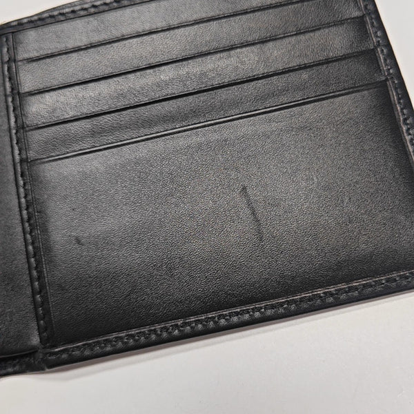Coated Canvas Card Holder Green