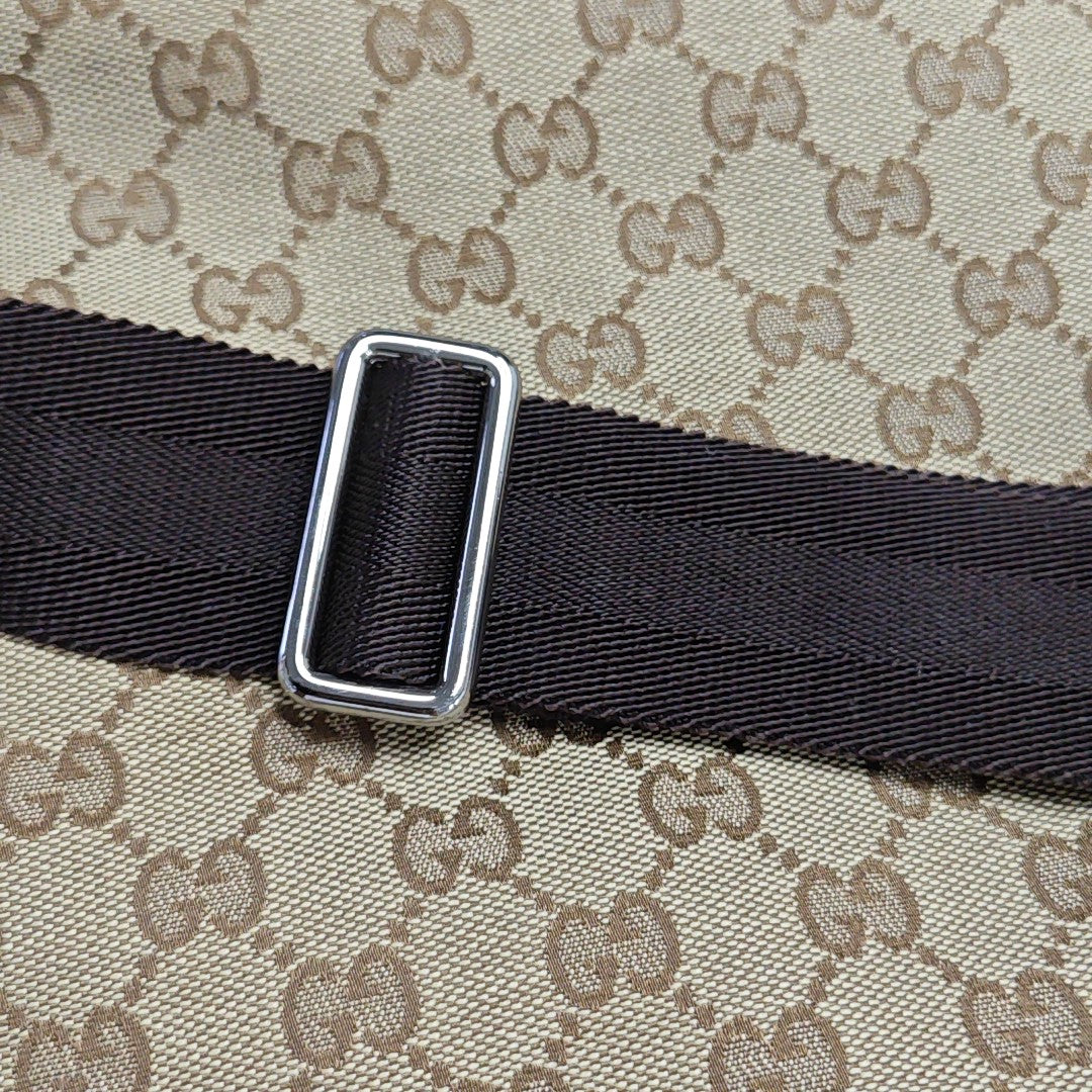 Monogram Canvas Tote Bag Brown