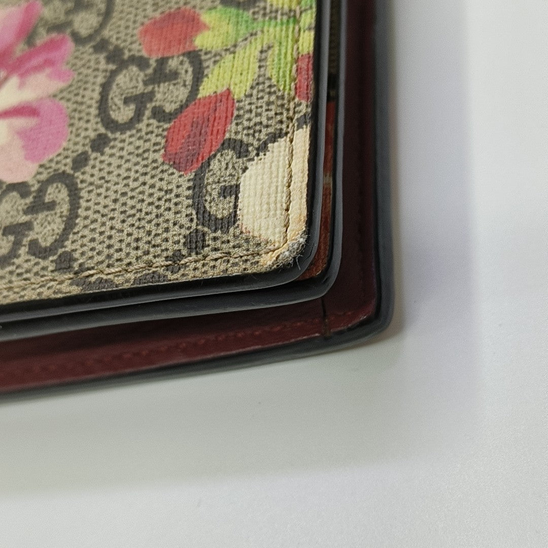 GG Blooms Monogram Coated Canvas Beige