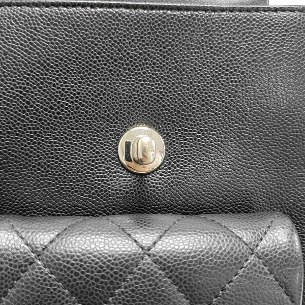 Small Quilted Grained Calfskin Black
