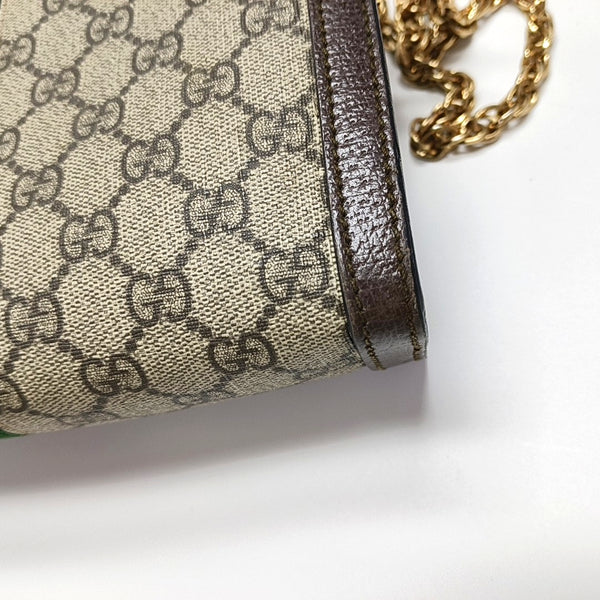 Ophidia Medium Monogram Coated Canvas Beige