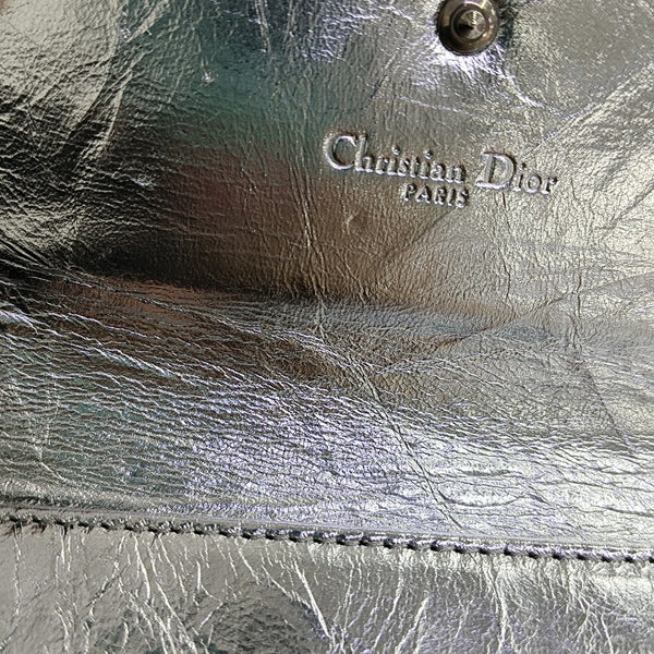 Diorama Calfskin Silver Wallet