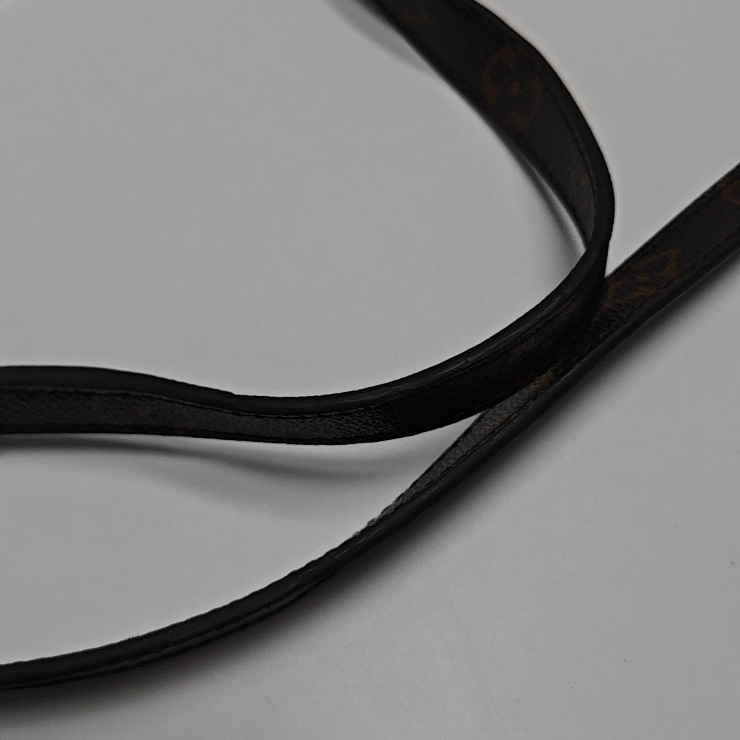 MONTAIGNE BB Monogram Coated Canvas Brown