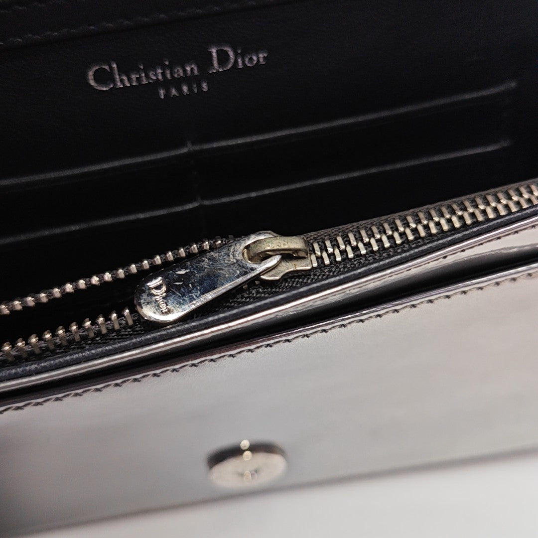 Diorama Cannage Calfskin Silver