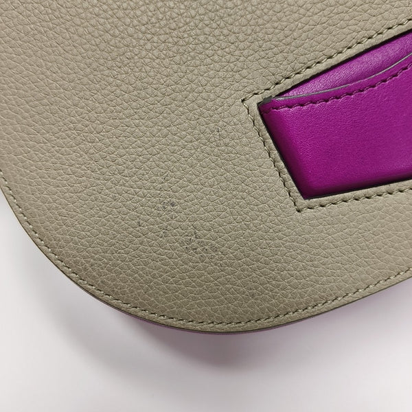 TROTTEUR Small Calfskin Gray