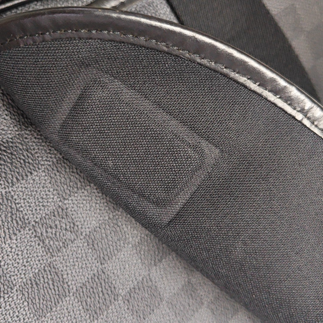 DANIEL MM Damier Graphite Coated Canvas Gray