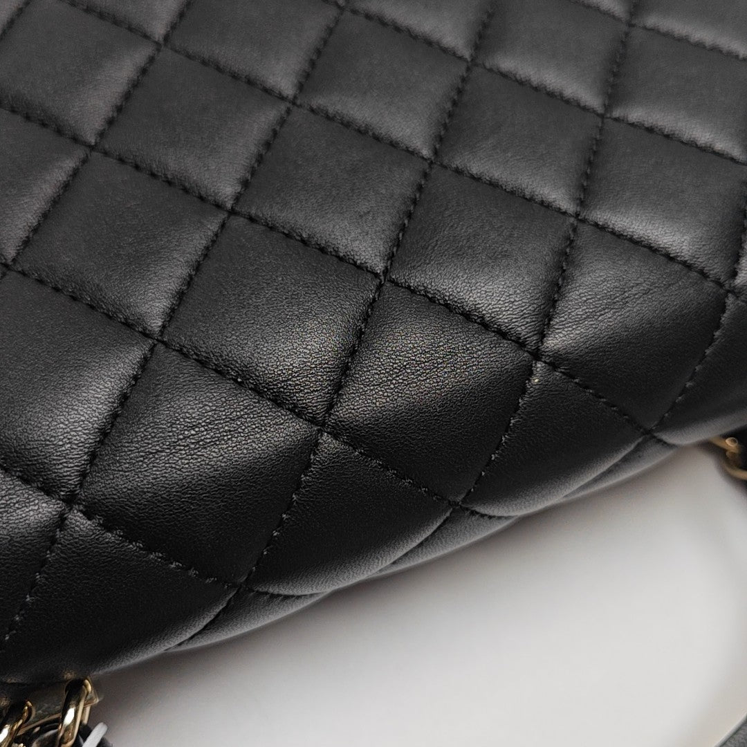 WOC Quilted Lambskin Black
