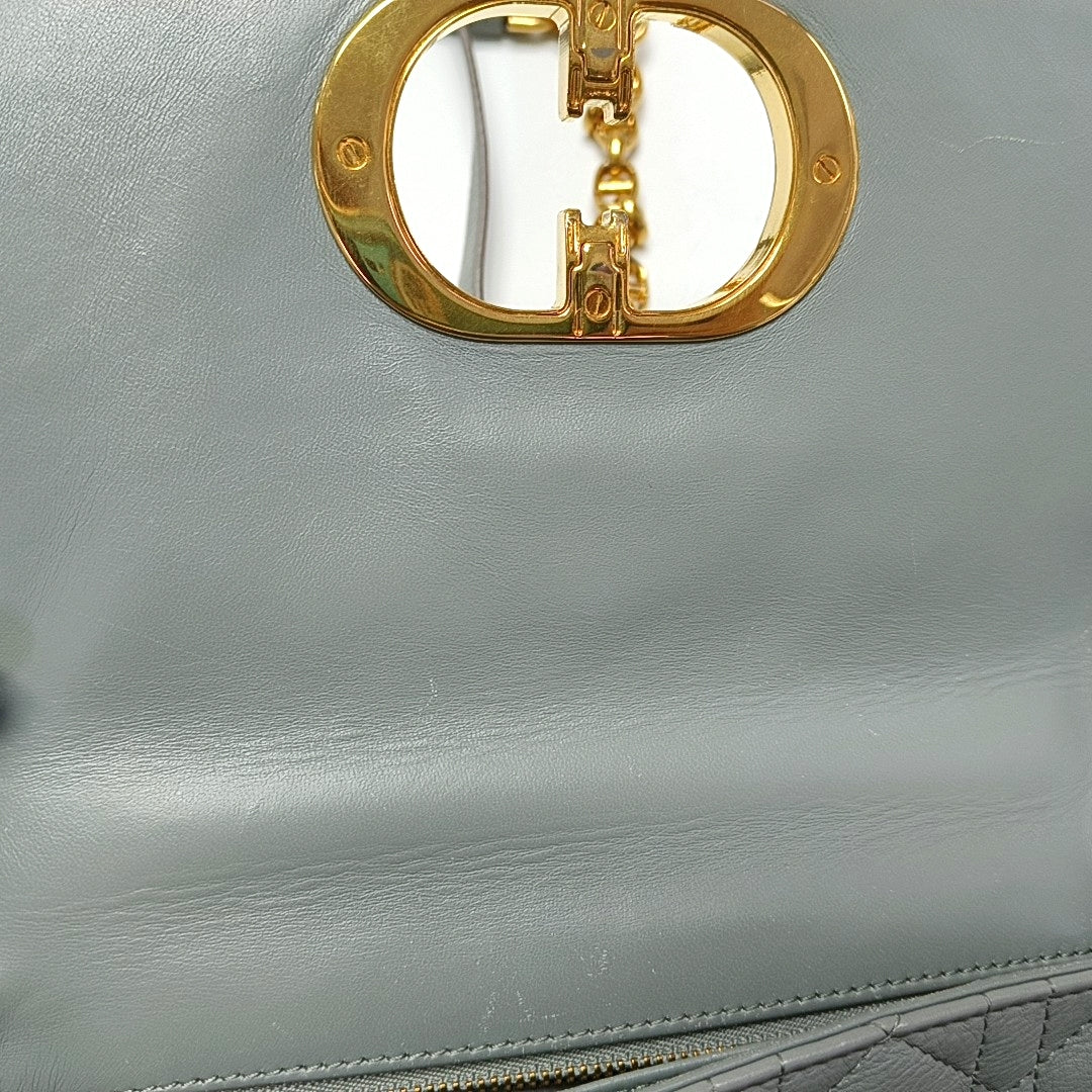 Dior Caro Small Cannage Calfskin Blue