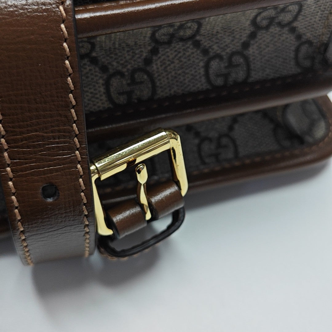 Retro Mini Monogram Coated Canvas Beige