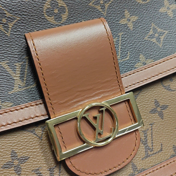 DAUPHINE MM Monogram Coated Canvas Brown