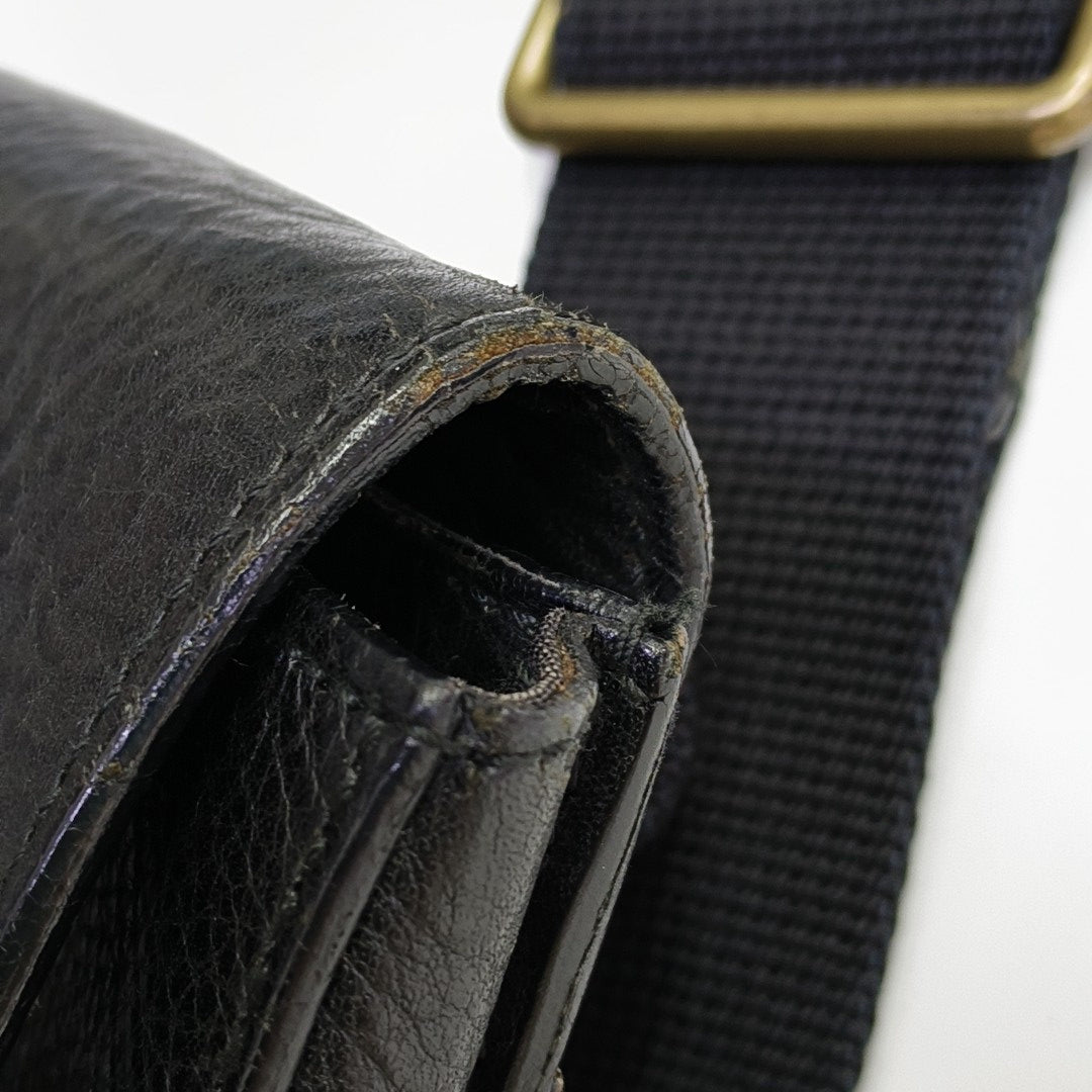 Calfskin Shoulder Bag Black