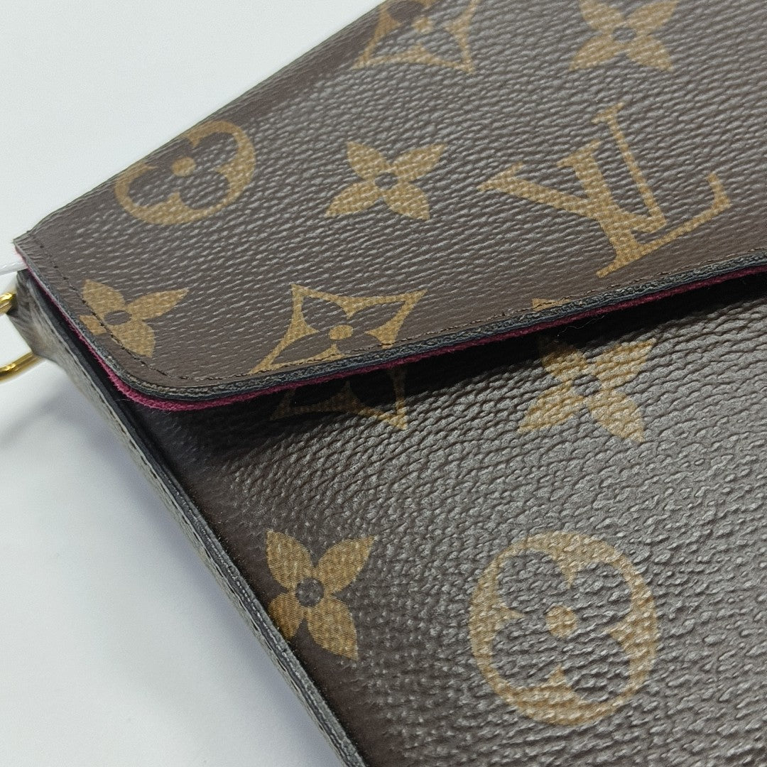 FÉLICIE Monogram Coated Canvas Brown
