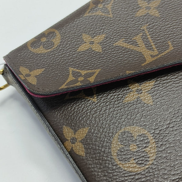 FÉLICIE Monogram Coated Canvas Brown