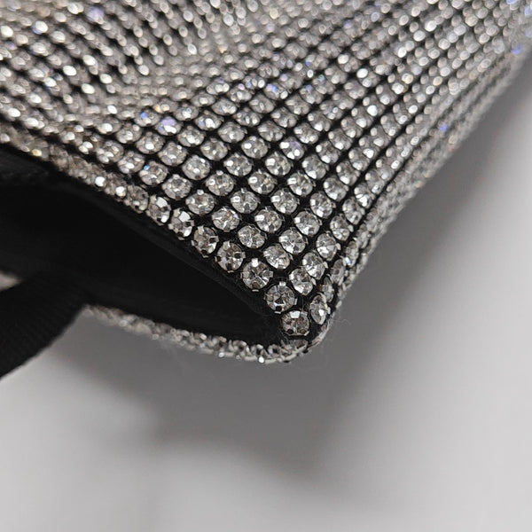Lab-Grown Diamond Top Handle Bag Black
