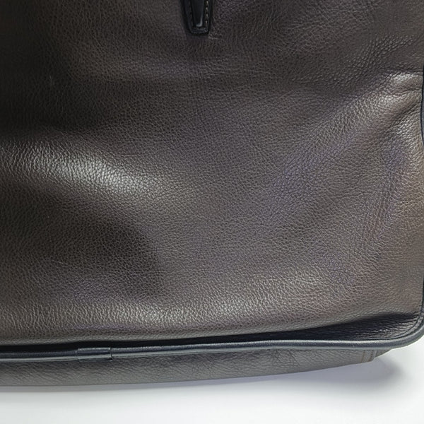 Calfskin Top Handle Bag Brown