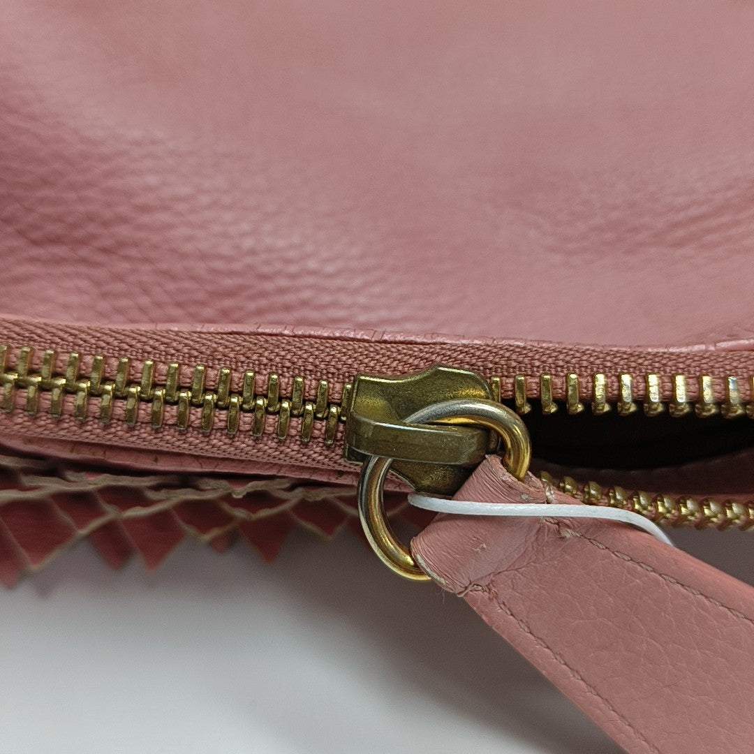 Calfskin Crossbody Bag Pink