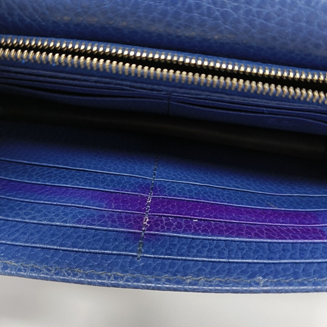 Interlocking G Small Calfskin Blue