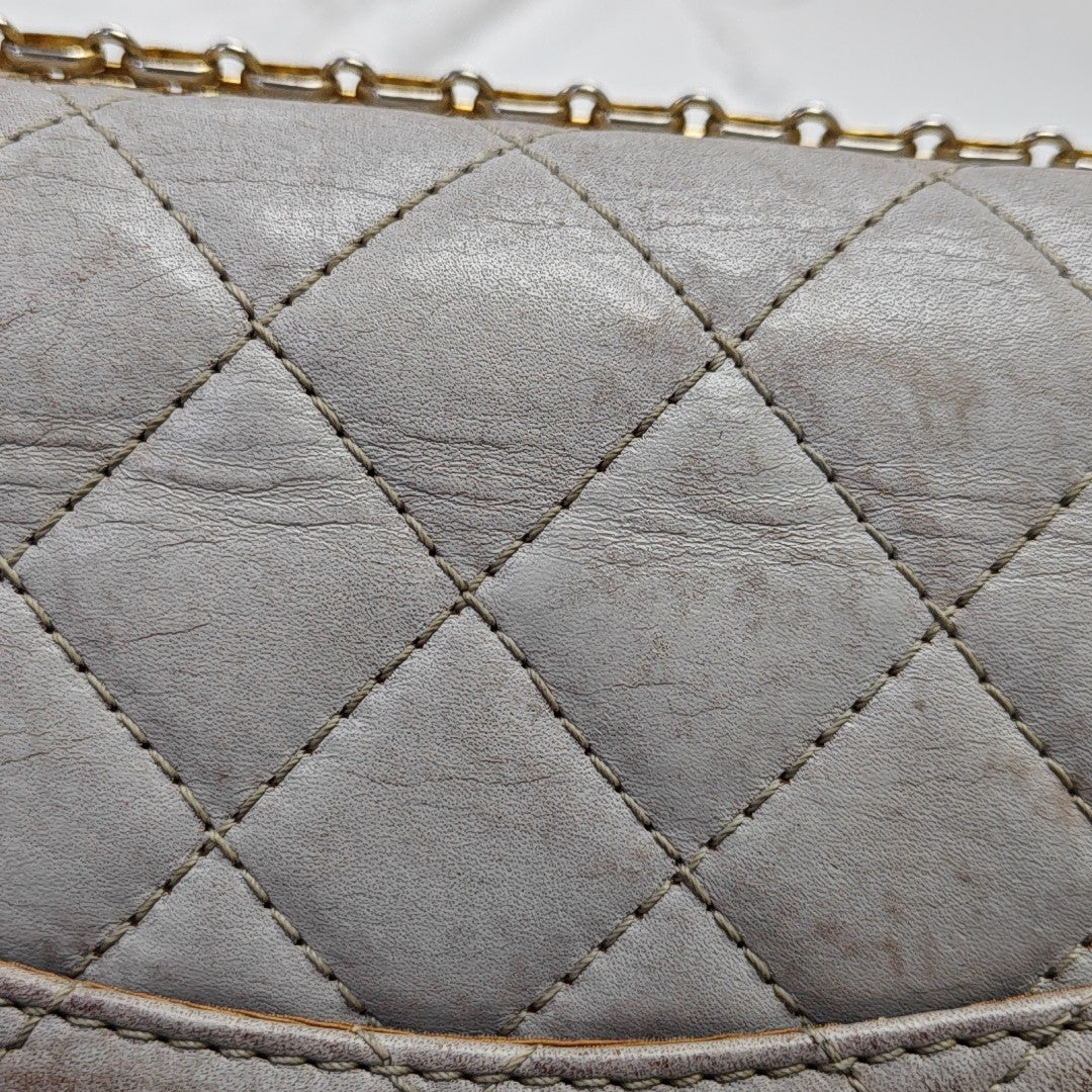 2.55 227 (jumbo) Quilted Calfskin Gray