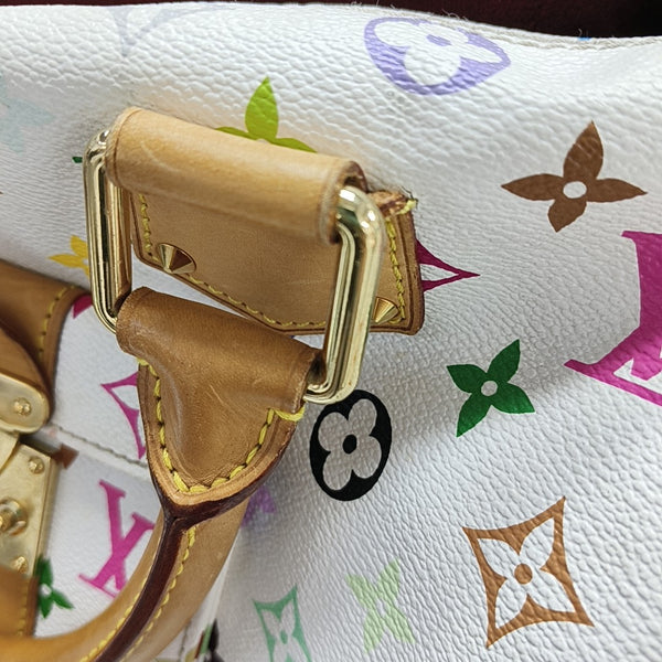 SPEEDY 30 Monogram Coated Canvas White