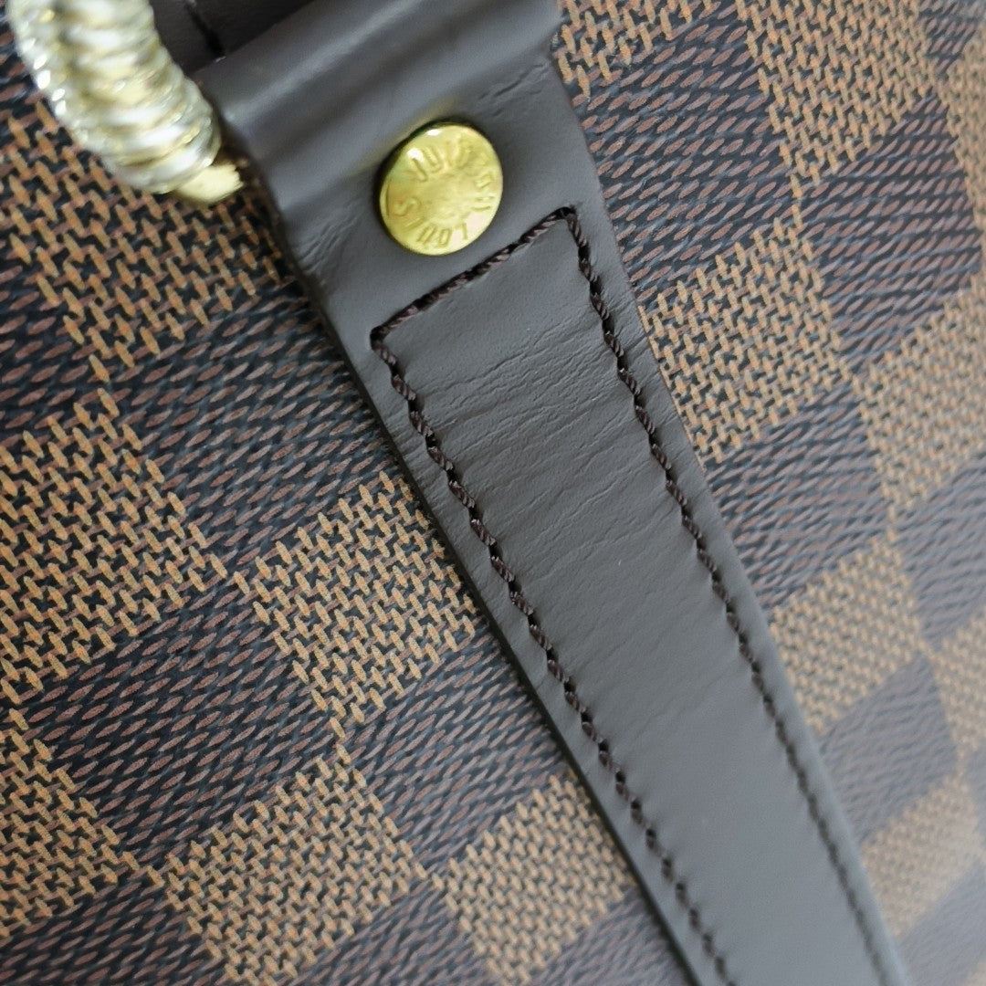 SPEEDY 25 Damier Ebene Coated Canvas Brown