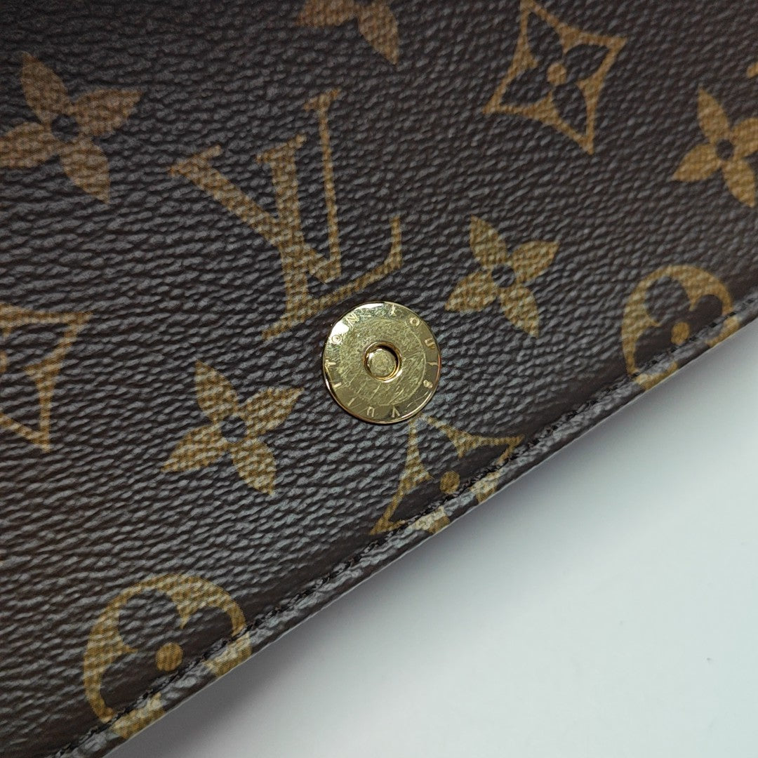 Lily Monogram Coated Canvas Brown