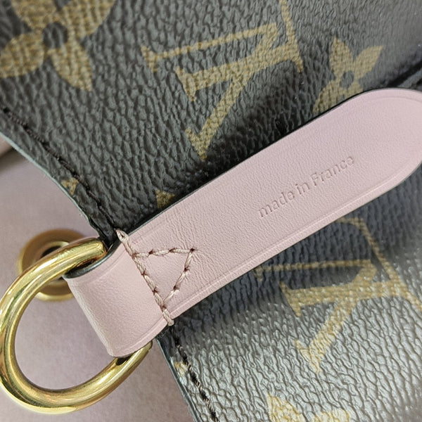 NÉONOÉ MM Monogram Coated Canvas Brown