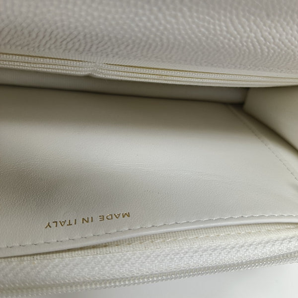 WOC Quilted Grained Calfskin White