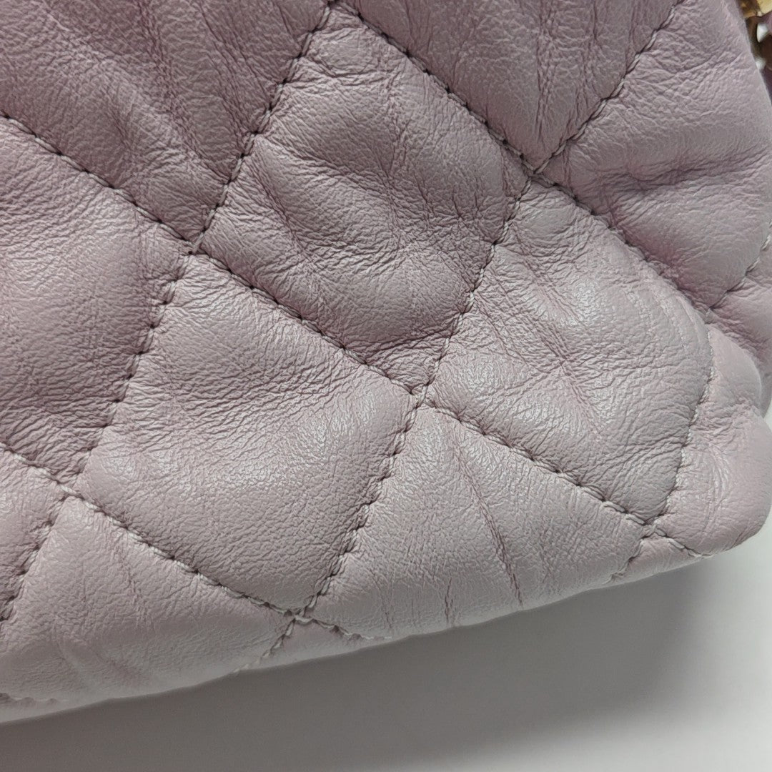 Quilted Lambskin Shoulder Bag Pink